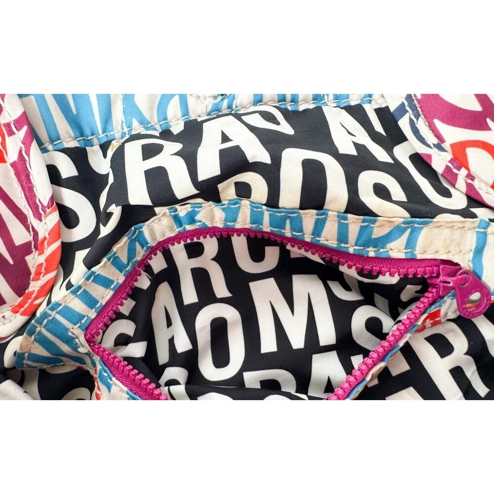 Marc by Marc Jacobs Nylon Tote Large Multicolor Graffiti Tote Bag Purse